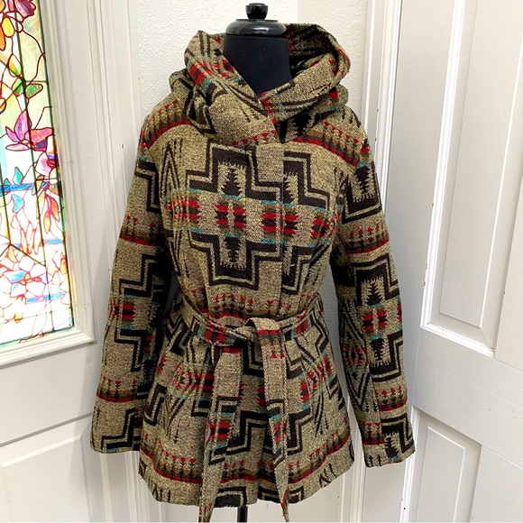 Mossimo Supply Co. Jackets & Blazers - * Beautiful Southwestern Style Mossimo Coat With Hood Size L